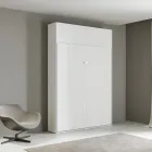 Queensize bed met verticale opklapbare kast en wandmeubel - Magicompare Viadurini