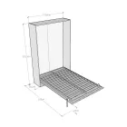 Queensize bed met verticale opklapfunctie in verschillende afwerkingen - Magicompare Viadurini
