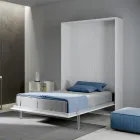 Queensize bed met verticale opklapfunctie in verschillende afwerkingen - Magicompare Viadurini