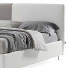 Bed met dubbele container in Bicolor Ecoleather Made in Italy - Jasmine Viadurini