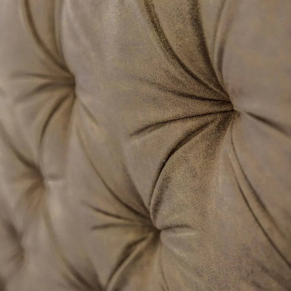 Gestoffeerd tweepersoonsbed met opbergruimte in stof of eco-leer, gemaakt in Italië – Euro Viadurini