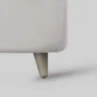 Groot bed met gevoerd hoofdeinde en voeteneinde Made in Italy - Aaron Viadurini