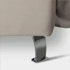 Tweepersoonsbed 160x190 met 2 zachte kussens in het hoofdeinde - Tramonti Viadurini