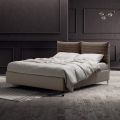 Tweepersoonsbed 160x190 met 2 zachte kussens in het hoofdeinde - Tramonti