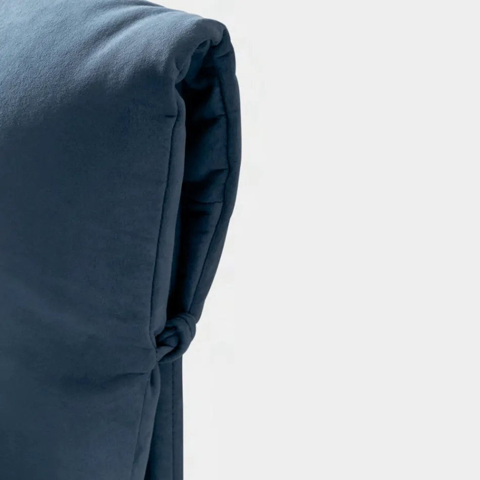 Tweepersoonsbed 160x190 met kussens die het hele hoofdeinde omsluiten - Charme Viadurini