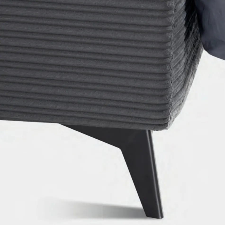 Tweepersoonsbed 160x190 met kussenvormige vulling - Brezze Viadurini