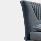 Tweepersoonsbed 160x190 met gewatteerde inzetstukken met brede lattenbodems - Fresh Viadurini