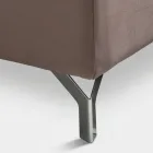 Tweepersoonsbed 160x190 met geometrisch quiltwerk - Ciottolino Viadurini