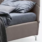 Tweepersoonsbed 160x190 met geometrisch quiltwerk - Ciottolino Viadurini