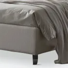 Tweepersoonsbed 160x190 met schuine koordprofielen in het hoofdeinde - Euforie Viadurini
