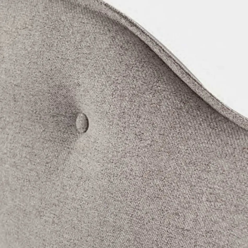 Tweepersoonsbed 160x190 met omlopend geplooid hoofdbord en knopen - Rest Viadurini