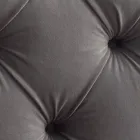 Tweepersoonsbed 160x190 met hoog en gewatteerd hoofdeinde Gemaakt in Italië - Sallie Viadurini