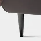 Tweepersoonsbed 160x190 met hoog en gewatteerd hoofdeinde Gemaakt in Italië - Sallie Viadurini