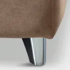 Tweepersoonsbed 160x190 met gebogen hoofdeinde en belangrijke dikte - Magie Viadurini