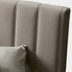 Tweepersoonsbed 160x190 met quiltwerk met brede verticale banden - Magan Viadurini