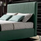 Tweepersoonsbed 160x190 met Multi-Stripe Smalle Band Quilting - Meduse Viadurini