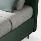 Tweepersoonsbed 160x190 met Multi-Stripe Smalle Band Quilting - Meduse Viadurini