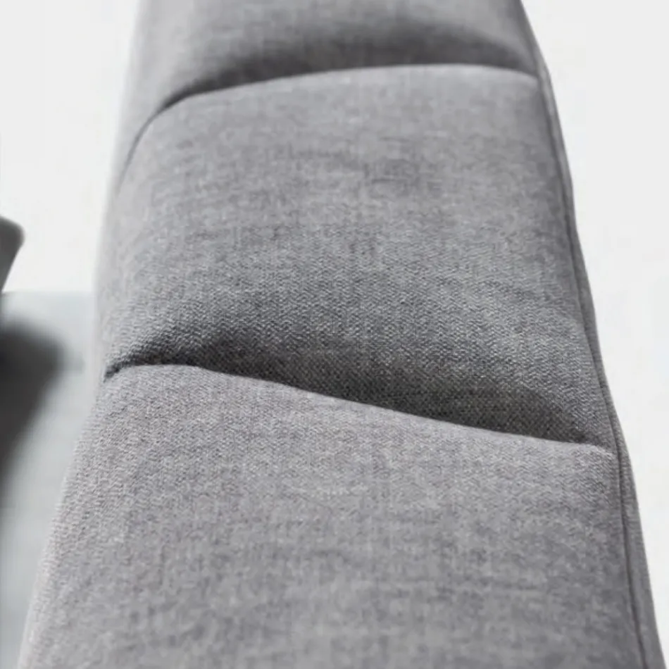 Tweepersoonsbed 160x190 met quiltwerk van kruiscurven - Zonnebloem Viadurini