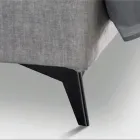 Tweepersoonsbed 160x190 met quiltwerk van kruiscurven - Zonnebloem Viadurini