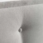 Tweepersoonsbed 160x190 in stof met hoofdbord met knopen Made in Italy - Dreams Viadurini