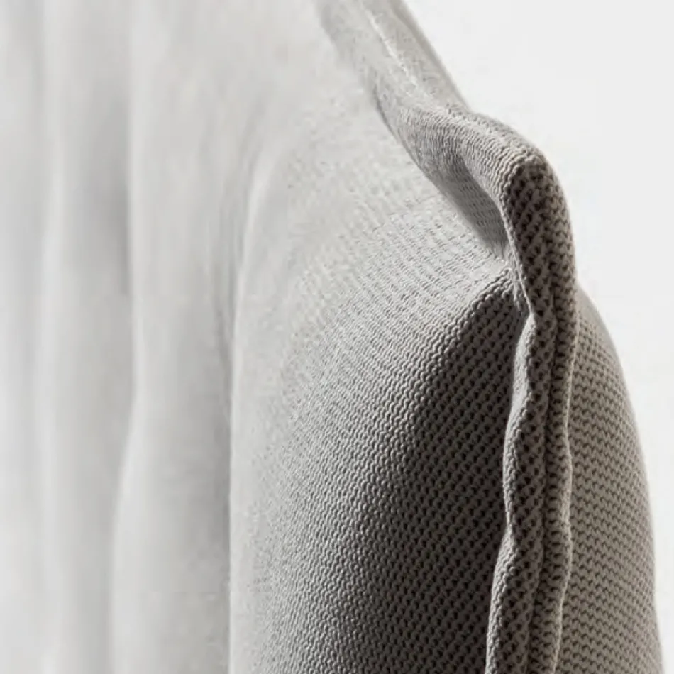 Tweepersoonsbed 160x190 in stof met hoofdbord met knopen Made in Italy - Dreams Viadurini