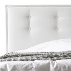 Tweepersoonsbed 160x190 in stof met hoofdbord met knopen Made in Italy - Dreams Viadurini