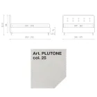 Tweepersoonsbed 160x190 in stof met hoofdbord met knopen Made in Italy - Dreams Viadurini