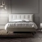 Tweepersoonsbed 160x190 in stof met hoofdbord met knopen Made in Italy - Dreams Viadurini