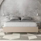 Tweepersoonsbed van 160x200 cm, bekleed met kunstleer, gemaakt in Italië - Athlete Viadurini