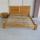 Tweepersoonsbed 160x200 cm, gemaakt van massief teakhout - Fresco Viadurini