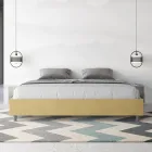 Tweepersoonsbed 190x200 cm, bekleed met microvezel, gemaakt in Italië - Athlete Viadurini