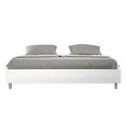 Tweepersoonsbed van 200x200 cm, bekleed met kunstleer, gemaakt in Italië - Athlete Viadurini