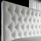 Capitonné tweepersoonsbed met optionele opbergruimte Made in Italy - Sciocco Viadurini