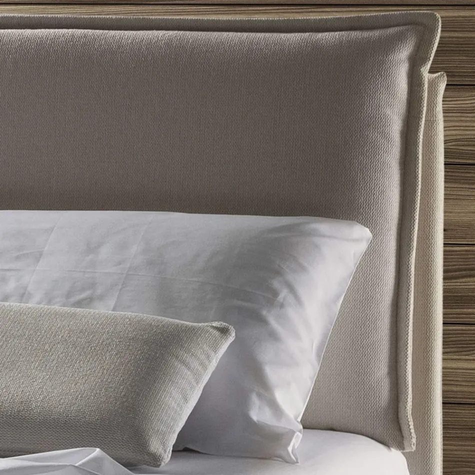 Tweepersoonsbed met opbergdoos Made in Italy - Ernesta Viadurini