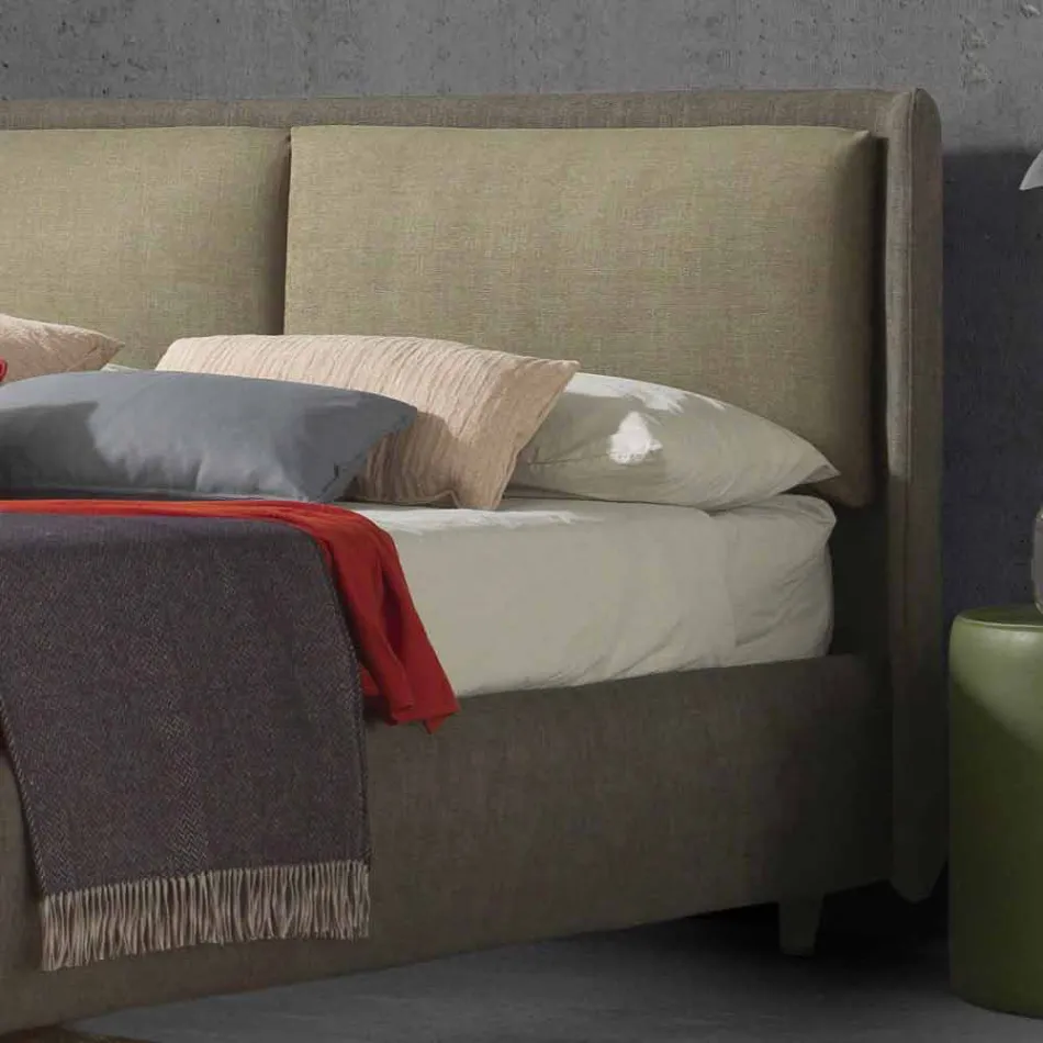 Tweepersoonsbed met opbergruimte, modern design, Kate by Bolzan Viadurini