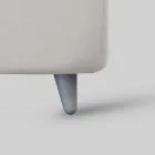 Tweepersoonsbed met optionele opbergruimte, 2 nachtkastjes en matras - Fiuto Viadurini