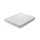 Tweepersoonsbed met optionele opbergruimte, 2 nachtkastjes en matras - Fiuto Viadurini