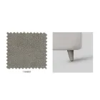 Tweepersoonsbed met optionele opbergruimte en poten Made in Italy - Birba Viadurini