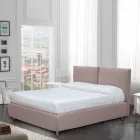 Tweepersoonsbed met optionele opbergruimte en poten Made in Italy - Birba Viadurini