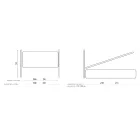 Tweepersoonsbed met optionele opbergruimte Made in Italy - Ciccio Viadurini