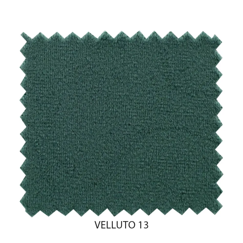 Tweepersoonsbed met gewatteerd bedframe en ijzeren hoofdeinde - Nebbia Viadurini