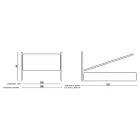 Tweepersoonsbed met gewatteerd bedframe en ijzeren hoofdeinde - Nebbia Viadurini