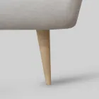 Tweepersoonsbed met gestoffeerd bedframe in stof Made in Italy - Rolly Viadurini