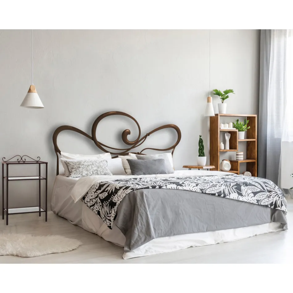 Tweepersoonsbed met ijzeren bedframe Made in Italy - Shadow Viadurini