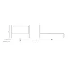 Tweepersoonsbed met ijzeren bedframe Made in Italy - Pongo Viadurini