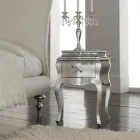 Tweepersoonsbed met kussens, matras en 2 nachtkastjes Made in Italy - Naturel Viadurini