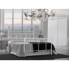 Tweepersoonsbed met voeteinde in verschillende afwerkingen Made in Italy - Finish Viadurini