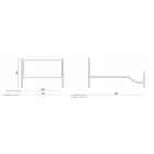 Tweepersoonsbed met voeteinde in verschillende afwerkingen Made in Italy - Naturel Viadurini