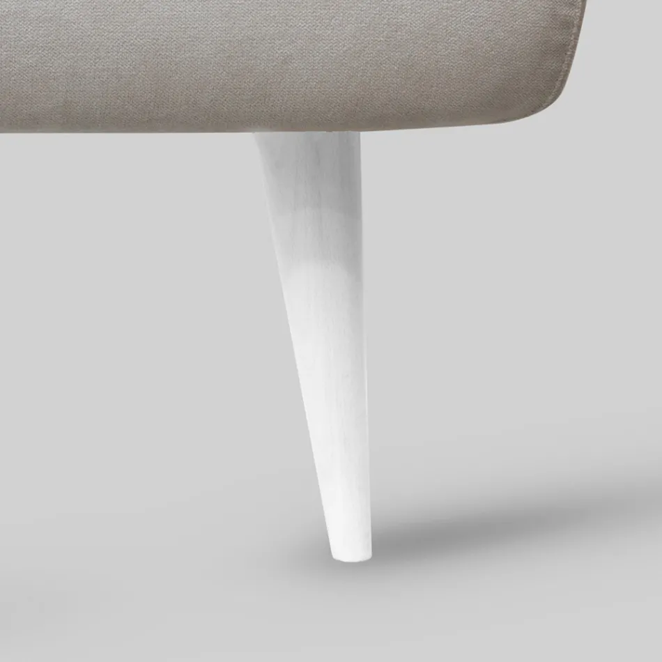 Tweepersoonsbed met ijzeren hoofdeinde, 2 nachtkastjes en matras - Design Viadurini