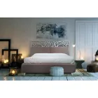 Tweepersoonsbed met ijzeren hoofdeinde en kussens Made in Italy - Peter Viadurini